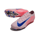 Chuteira Nike Air Zoom Mercurial FG Vapor 16 Rosa em rosa vibrante com detalhes em azul
