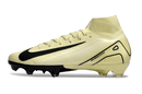 Chuteira Nike Air Zoom Mercurial Superfly 10 Edição Especial Elite FG em destaque, com design inovador e cores amarelas.