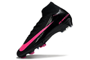 Chuteira Nike Air Zoom Mercurial Superfly 10 Elite FG Preta e Rosa, com design elegante e tecnologia Air Zoom.