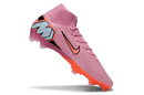 Chuteira Nike Air Zoom Mercurial Superfly 10 Elite FG - Rosa - Pack Scary Good em ângulo direito.