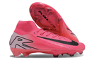 Chuteira Nike Air Zoom Mercurial Superfly 10 Elite FG Rosa em cor rosa vibrante, ideal para controle e velocidade no campo.