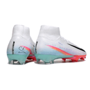 Chuteira Nike Air Zoom Mercurial Superfly 10 Elite FG Ed. "Sam Kerr" vista traseira com design vibrante.
