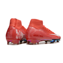 Chuteira Nike Air Zoom Mercurial Superfly 10 Elite FG Vermelha com design vibrante e tecnologia avançada.