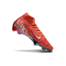 Chuteira Nike Air Zoom Mercurial Superfly 10 Elite FG Vermelha em destaque com design aerodinâmico.
