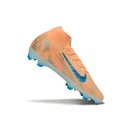 Chuteira Nike Air Zoom Mercurial Superfly 10 Elite FG Ed. Mbappé em laranja e azul
