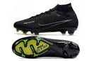 Chuteira Nike Air Zoom Mercurial Superfly 9 Elite FG com design aerodinâmico e sola de alta tração para futebol.
