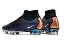 Chuteira Nike Air Zoom Mercurial Superfly 9 Elite FG, detalhes traseiros em design moderno e tecnologia avançada.
