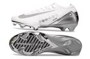 Chuteira Nike Air Zoom Mercurial Vapor 16 Edição Especial Elite FG - Branca e Prata "Vini Jr" com design e performance de elite.