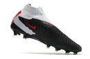 Chuteira Nike Gripknit Phantom GX Elite Dynamic Fit FG Branca, Preta e Vermelha