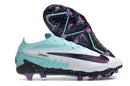 Chuteira Nike Gripknit Phantom GX Elite Dynamic Fit FG Branca e Verde Oceano