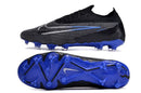 Chuteira Nike Gripknit Phantom GX Elite Dynamic Fit FG Preta e Azul