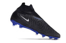 Chuteira Nike Gripknit Phantom GX Elite Dynamic Fit FG Preta e Azul