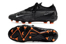 Chuteira Nike Gripknit Phantom GX Elite Dynamic Fit FG Preta e Laranja