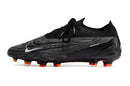 Chuteira Nike Gripknit Phantom GX Elite Dynamic Fit FG Preta e Laranja