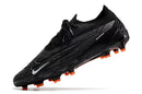 Chuteira Nike Gripknit Phantom GX Elite Dynamic Fit FG Preta e Laranja