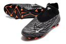 Chuteira Nike Gripknit Phantom GX Elite Dynamic Fit FG Preta e Laranja