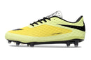 Chuteira Nike Hypervenom Elite FG em amarelo com design aerodinâmico e tecnologia avançada