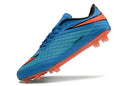 Chuteira Nike Hypervenom Elite FG Azul e Laranja com design moderno e tecnologia de ajuste anatômico.