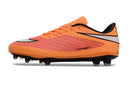 Chuteira Nike Hypervenom Elite FG Laranja vista lateral em fundo branco, ideal para velocidade e precisão no futebol.