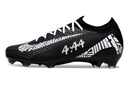 Chuteira Nike Mercurial Air Zoom Vapor 16 Elite FG Preta e Branca "A:AA" lateral com design exclusivo.