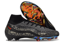Chuteira Nike Mercurial Superfly 10 Air Max 95 Elite FG - Preto com design inovador e tecnologia avançada.