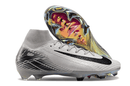 Chuteira Nike Mercurial Superfly 10 Edição Especial FG Elite Cinza com design cinza e sola colorida