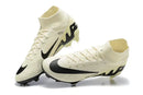 Chuteira Nike Mercurial superfly 9 Air Zoom Ultra FG em branco e preto, ideal para velocidade no futebol.