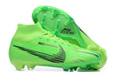 Chuteira Nike Mercurial superfly 9 Air Zoom Ultra FG Verde em verde vibrante, ideal para desempenho em campo.
