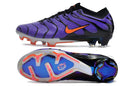 Chuteira Nike Mercurial Vapor 15 Air TN FG Roxa, Preto e Laranja vista lateral e sola