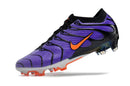 Chuteira Nike Mercurial Vapor 15 Air TN FG Roxa, Preto e Laranja em destaque com design arrojado.