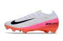 Chuteira Nike Mercurial Vapor 16 Elite  FG - Branca, Vermelha e Laranjada - Pack Fear Nothing lado direito