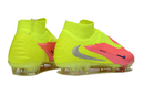 Chuteira Nike Phantom 6 Elite DF FG Rosa e Amarela