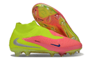 Chuteira Nike Phantom 6 Elite DF FG Rosa e Amarela