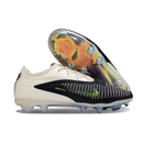 Chuteira Nike Phantom 6 Elite FG "Mamba Mentality" em preto e branco com detalhes verdes e sola colorida.