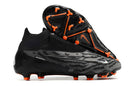 Chuteira Nike Phantom GX Elite FG Preta - Entrega Imediata na cor preta e laranja, ideal para desempenho em campo.