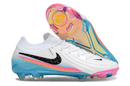 Chuteira Nike Phantom GX II Edição Especial FG - Branca, Rosa, Laranja e Azul