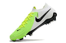 Chuteira Nike Phantom GX II FG Branca, Preta e Verde