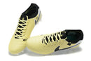 Chuteira Nike Tiempo Legend 10 FG - Amarelo e Preto vista superior em fundo branco