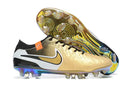 Chuteira Nike Tiempo Legend 10 FG - Dourada - Edição Especial com design premium e tecnologia avançada.