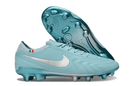 Chuteira Nike Tiempo Legend X Elite FG Azul com design leve e elegante, ideal para maximizar a performance em campo.