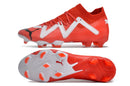 Chuteira Puma Future Ultimate FG Vermelha e Branca