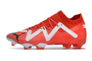 Chuteira Puma Future Ultimate FG Vermelha e Branca