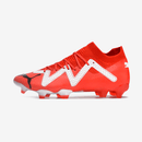 Chuteira Puma Future Ultimate FG Vermelha e Branca