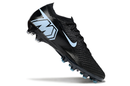 Chuteira Nike AIR Zoom Mercurial Vapor 16 Elite AG - Preta e Azul - Pack Shadow