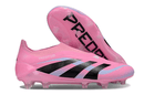 Chuteira Adidas Predator Elite FG - Rosa com design moderno e vibrante, ideal para destaque em campo.