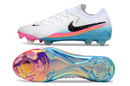 Chuteira Nike Phantom GX II Edição Especial FG - Branca, Rosa, Laranja e Azul