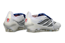 Chuteira Adidas Predator Elite FG 26 - Branca e Azul "Bellingham"
