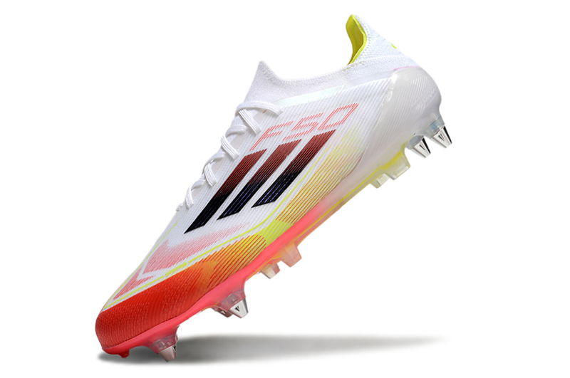 Chuteira Adidas F50 Elite SG - Branco e Laranja