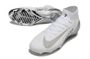 Chuteira Nike Air Zoom Mercurial Superfly 10 Edição Especial Elite FG - Banca e Prata