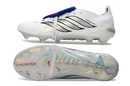 Chuteira Adidas Predator Elite FG 26 - Branca e Azul "Bellingham"